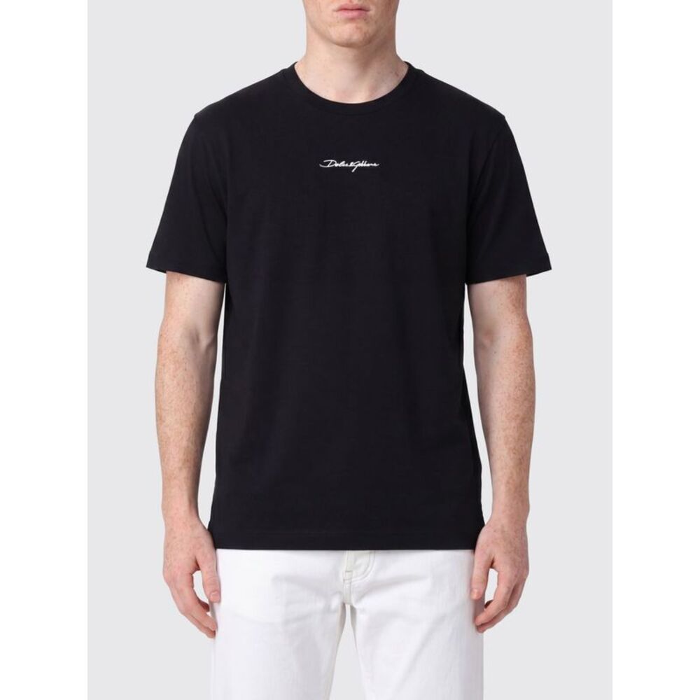 Dolce & Gabbana Men Cotton Crew-Neck T-Shirt With Logo Dolce & Gabbana